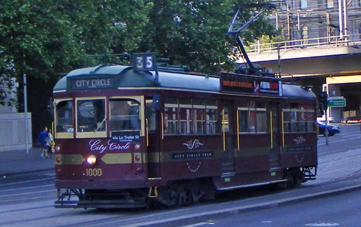 Yarra Trams W class Melbourne City Circle 1000